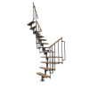 Minka STAIRS Lomené modulové schodisko Joker 180° buk/sivá, 304,2 cm Minka STAIRS Lomené modulové schodisko Joker 180° buk/sivá, 304,2 cm