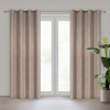 Eurofirany Záves 140x250 cm matný hnedý na kovové krúžky ADELINA Eurofirany Záves 140x250 cm matný hnedý na kovové krúžky ADELINA