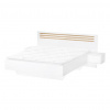 Tempo Kondela Posteľ + 2x nočný stolík, biela/dub artisan, 180x200, FLORENS Tempo Kondela Posteľ + 2x nočný stolík, biela/dub artisan, 180x200, FLORENS