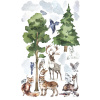 Nálepky na stenu lesné lesné stromy Zvieratá (Nástenné nálepky lesné zvieratá Jellonek Tree Animals) Nálepky na stenu lesné lesné stromy Zvieratá (Nástenné nálepky lesné zvieratá Jellonek Tree Animals)