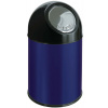Nádrž na odpad z ocele, objem 40 litrov, modrá Nádrž na odpad z ocele, objem 40 litrov, modrá