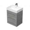 Naturel Koupelnová skříňka s umyvadlem Cube Way 60x76,5x46 cm beton mat CUBE46603BESAT Naturel Koupelnová skříňka s umyvadlem Cube Way 60x76,5x46 cm beton mat CUBE46603BESAT