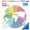 RAVENSBURGER Okrúhle puzzle Kruh farieb: Mandala 500 dielikov RAVENSBURGER Okrúhle puzzle Kruh farieb: Mandala 500 dielikov