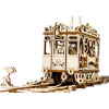 Wooden City 3D puzzle Električka s koľajami 273 ks Wooden City 3D puzzle Električka s koľajami 273 ks