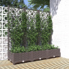 Petromila vidaXL kvetináč s mriežkou hnedý 120x40x121,5 cm PP Petromila vidaXL kvetináč s mriežkou hnedý 120x40x121,5 cm PP