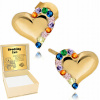 Zlaté náušnice 925 farebné srdcia sŕdc (Zlaté náušnice 925 farebné srdcia sŕdc) Zlaté náušnice 925 farebné srdcia sŕdc (Zlaté náušnice 925 farebné srdcia sŕdc)