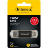 INTENSO Twist Line, USB-C/USB-A, USB Kľúč, 512GB INTENSO Twist Line, USB-C/USB-A, USB Kľúč, 512GB
