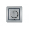 ALING CONEL Stmievač s otočným spínačom 40-400VA 230V~/50Hz strieborná 6173.S2S ALING CONEL Stmievač s otočným spínačom 40-400VA 230V~/50Hz strieborná 6173.S2S