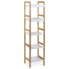 Autronic Bambusový regál 5 políc, 128 cm, DR-013-5, 5 poschodí Autronic Bambusový regál 5 políc, 128 cm, DR-013-5, 5 poschodí