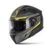 Výklopná prilba na motorku TXR Rival čierno-šedo-fluo žltá Veľkosť: L Výklopná prilba na motorku TXR Rival čierno-šedo-fluo žltá Veľkosť: L