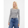 GAP Ribbed Crop T-Shirt - Women's čierna | modrá | biela M GAP 1200146295769 GAP Ribbed Crop T-Shirt - Women's čierna | modrá | biela M GAP 1200146295769