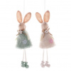 Zajíc - závěsná látková figurka, tvar zvonku, mix 2, cena za 1 ks Zajíc - závěsná látková figurka, tvar zvonku, mix 2, cena za 1 ks