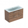 Geberit Selnova Square Umývadlová skrinka 64x99x48 cm, s umývadlom, 2 zásuvky, orech hickory 501.246.00.1 Geberit Selnova Square Umývadlová skrinka 64x99x48 cm, s umývadlom, 2 zásuvky, orech hickory 501.246.00.1