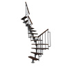 Minka STAIRS Lomené modulové schodisko Joker 180° orech/sivá, 304,2 cm Minka STAIRS Lomené modulové schodisko Joker 180° orech/sivá, 304,2 cm