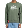 Alpha Industries mikina pánska Basic Sweatshirt BL dark olive Veľkosť: 3XL, Farba: zelená Alpha Industries mikina pánska Basic Sweatshirt BL dark olive Veľkosť: 3XL, Farba: zelená