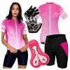 Dámsky Cyklistický Set Veľkosť L XL Dres, Nohavice a Gélové Rukavice Dámsky Cyklistický Set Veľkosť L XL Dres, Nohavice a Gélové Rukavice