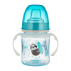 Canpol babies Silikónový detský pohárik s náustkom, so svietiacou rukoväťou, EXOTIC ANIMALS, 120 ml, modrý Canpol babies Silikónový detský pohárik s náustkom, so svietiacou rukoväťou, EXOTIC ANIMALS, 120 ml, modrý