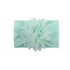 Detská čelenka s kvetom - zelená Detská čelenka s kvetom - zelená
