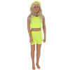 Set 3 ks - krátky top, kraťasy a čelenka by Mimi neónová žltá-ihneď Set 3 ks - krátky top, kraťasy a čelenka by Mimi neónová žltá-ihneď