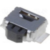 Mikrospínač TACT SPST-NO Polohy 2 0,05A/12VDC SMT 0,49N Mikrospínač TACT SPST-NO Polohy 2 0,05A/12VDC SMT 0,49N