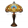 Tiffany stolná lampa Barokheart 303- Huizhou Oufu Lightin v.58xš.40,sklo/kov,40W Tiffany stolná lampa Barokheart 303- Huizhou Oufu Lightin v.58xš.40,sklo/kov,40W