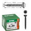 Skrutky do dreva SPAX 4,5x40mm torx, celozávit, zápustná hlava, čierne, 200 ks Skrutky do dreva SPAX 4,5x40mm torx, celozávit, zápustná hlava, čierne, 200 ks