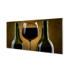 Obraz plexi 2 fľaše poháre na víno 100x50 cm Obraz plexi 2 fľaše poháre na víno 100x50 cm