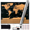 MAP MAP MAP SVET MAP s príznakmi mapovými príslušenstvom bez rámu 82 x 59 cm (World Map Scratch Card for Traveler Flag Accessories) MAP MAP MAP SVET MAP s príznakmi mapovými príslušenstvom bez rámu 82 x 59 cm (World Map Scratch Card for Traveler Flag Accessories)