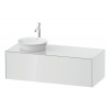 DURAVIT White Tulip závesná skrinka pod umývadlo na dosku vľavo, 1 zásuvka, 1300 x 550 x 408 mm, biela vysoký lesk, WT4977L8585 DURAVIT White Tulip závesná skrinka pod umývadlo na dosku vľavo, 1 zásuvka, 1300 x 550 x 408 mm, biela vysoký lesk, WT4977L8585