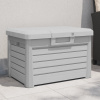 Zahradní box na podušky šedý 73 x 50,5 x 46,5 cm polypropylen Šedá 366601 Zahradní box na podušky šedý 73 x 50,5 x 46,5 cm polypropylen Šedá 366601
