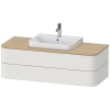 DURAVIT Happy D.2 Plus závesná skrinka pod umývadlo pod dosku, 2 zásuvky, 1300 x 550 x 408 mm, nordická biela matná lakovaná, HP497203939 DURAVIT Happy D.2 Plus závesná skrinka pod umývadlo pod dosku, 2 zásuvky, 1300 x 550 x 408 mm, nordická biela matná lakovaná, HP497203939