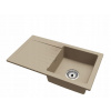 Drez Granitový Kuchynský 75x43,5 cm, 1 Komora + Sifón, Béžový Drez Granitový Kuchynský 75x43,5 cm, 1 Komora + Sifón, Béžový