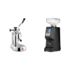 La Pavoni Stradivari Lusso + Eureka Atom 60, black La Pavoni Stradivari Lusso + Eureka Atom 60, black