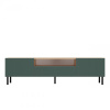TOPESHOP KAMA štýlový TV stolík na nožičkách, zelený / dub Artisan TOPESHOP KAMA štýlový TV stolík na nožičkách, zelený / dub Artisan