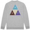 pánska mikina HUF PRISM TRAIL CREWNECK Grey Heather L pánska mikina HUF PRISM TRAIL CREWNECK Grey Heather L