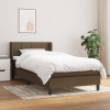 Box spring postel s matrací tmavě hnědá 100 x 200 cm textil 3129692 Box spring postel s matrací tmavě hnědá 100 x 200 cm textil 3129692
