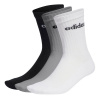 adidas Half-Cushioned Crew 3 Pack Socks Gry/Blk/Wht 6.5 - 8 adidas Half-Cushioned Crew 3 Pack Socks Gry/Blk/Wht 6.5 - 8