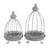 Chic Antique 2ks zinková antik kovová dekoračná klietka Narbonne - 22*39 cm - Chic Antique Chic Antique 2ks zinková antik kovová dekoračná klietka Narbonne - 22*39 cm - Chic Antique