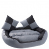 Petstuff pelech pre psa, šedo-čierny, 75 x 80 x 20cm Petstuff pelech pre psa, šedo-čierny, 75 x 80 x 20cm