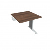Hobis Pracovný stôl Flex, 80x75,5x80 cm, orech/kov Hobis Pracovný stôl Flex, 80x75,5x80 cm, orech/kov
