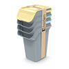 Odpadkový kôš KADDI Q SETs filtrom - objem: 4x25 l, farba: svetlo šedá Odpadkový kôš KADDI Q SETs filtrom - objem: 4x25 l, farba: svetlo šedá