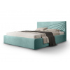 Wilsondo Čalúnená manželská posteľ s úložným priestorom Morenzo Slim 140x200 - mentolová Wilsondo Čalúnená manželská posteľ s úložným priestorom Morenzo Slim 140x200 - mentolová