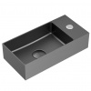 Swiss aqua technologies Závěsné umývátko v barvě gun metal SAT Aurum 36x18 cm bez přepadu SATAUR3618BGM Swiss aqua technologies Závěsné umývátko v barvě gun metal SAT Aurum 36x18 cm bez přepadu SATAUR3618BGM
