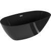 Mexen Eris voľne stojaca vaňa 170 x 80 cm, čierna, prepadový otvor niklový kartáčovaný - 53441708070-97 Mexen Eris voľne stojaca vaňa 170 x 80 cm, čierna, prepadový otvor niklový kartáčovaný - 53441708070-97