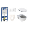 Siko Cenově zvýhodněný závěsný WC set Geberit do lehkých stěn / předstěnová montáž + WC Geberit Selnova GES3S5 Siko Cenově zvýhodněný závěsný WC set Geberit do lehkých stěn / předstěnová montáž + WC Geberit Selnova GES3S5