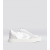 VALLELY White Leather Vintage White Suede Ice Logo Sneaker VALLELY White Leather Vintage White Suede Ice Logo Sneaker
