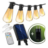 Solárna záhradná girlanda - 230V - USB - 30x LED - 9,8 m - teplá biela + diaľkové ovládanie - PYRIS LUMILED Solárna záhradná girlanda - 230V - USB - 30x LED - 9,8 m - teplá biela + diaľkové ovládanie - PYRIS LUMILED