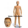 Figurína, manekýna detská FLEXIBLE 10 rokov, prelis, makeup, telová, flok, bez podstavca Figurína, manekýna detská FLEXIBLE 10 rokov, prelis, makeup, telová, flok, bez podstavca