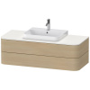 DURAVIT Happy D.2 Plus závesná skrinka pod umývadlo pod dosku, 2 zásuvky, 1300 x 550 x 408 mm, dub Mediterrane, HP497207171 DURAVIT Happy D.2 Plus závesná skrinka pod umývadlo pod dosku, 2 zásuvky, 1300 x 550 x 408 mm, dub Mediterrane, HP497207171