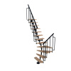 Minka STAIRS Lomené modulové schodisko Joker Turn buk/čierna, 304,2 cm Minka STAIRS Lomené modulové schodisko Joker Turn buk/čierna, 304,2 cm